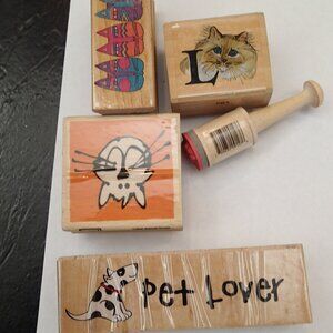 Dog and Cat Stamper Set of 5